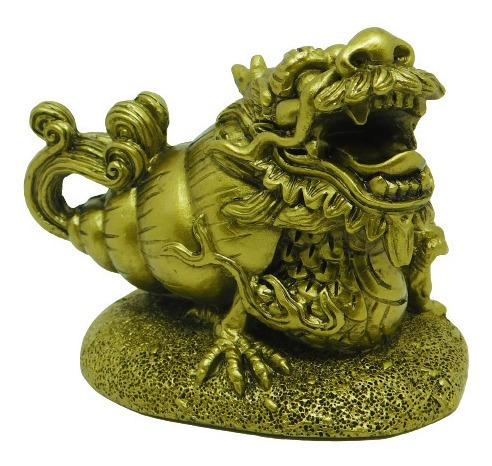 Figura De Dragon Con Cuerno De La Abundancia Feng Shui 