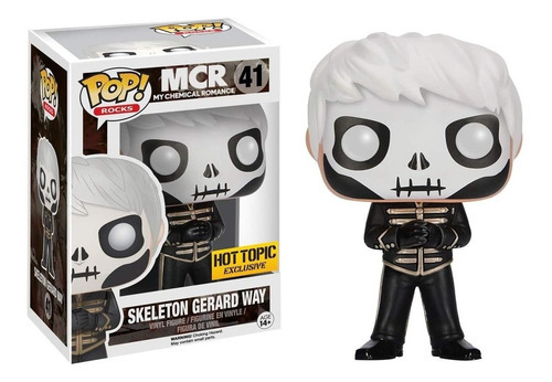 Funko Pop Skeleton Gerard Way Hot Topic + Protector