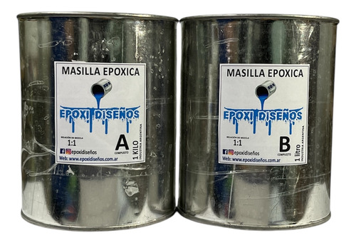 Epoxi Diseños Masilla Epoxi Para Pisos Y Paredes X 1 Kilo