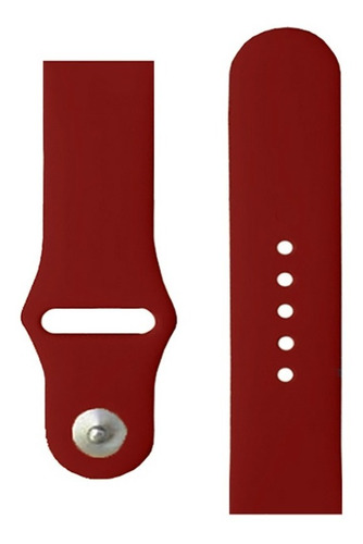 Extensible Colors De Silicón Compatible A Apple Watch S12345 Ancho De La Correa 4.4 Cm Color Vino Tinto