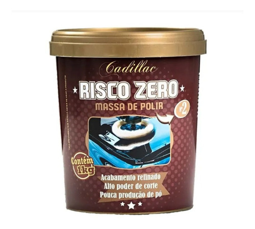 Massa De Polir Risco Zero Cadillac - 1kg Kit 3unidades