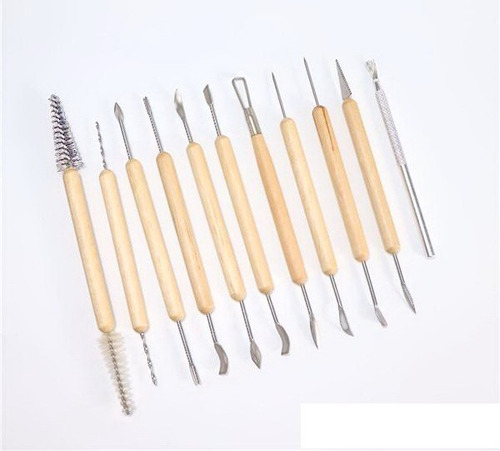 Kit 11 Herramientas Para Modelar Cerámica. Alfarería Y Mas