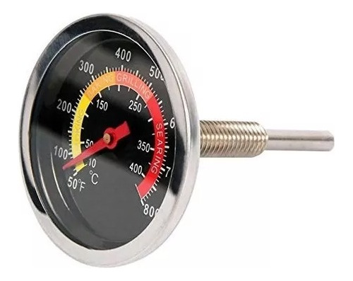 Termometro Horno Reloj Industrial 0 400°c 800ªf Con Vastago