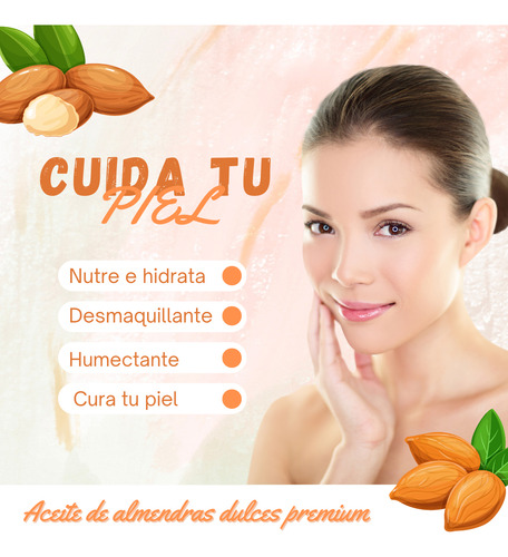 Aceite De Almendras Dulces Puro Calidad Cosmetico 1 Litro