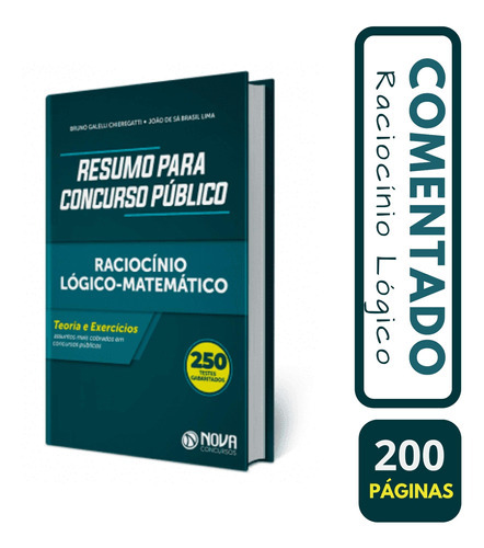 Raciocínio Lógico Para Concursos - Coleção Resumo Para Concursos, De Professores Especializados., Vol. Único. Editora Nova Concursos, Capa Mole, Edição Oficial Em Português, 2019