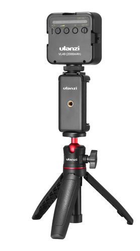 Imagen 5 de 9 de Ulanzi Teléfono Vídeo Vlog Kit Con Selfie Stick Trípode Led