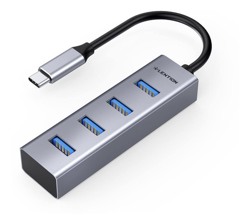 Lention Hub Usb C 4 En 1, 4 Puertos Usb 3.0, Adaptador Multi