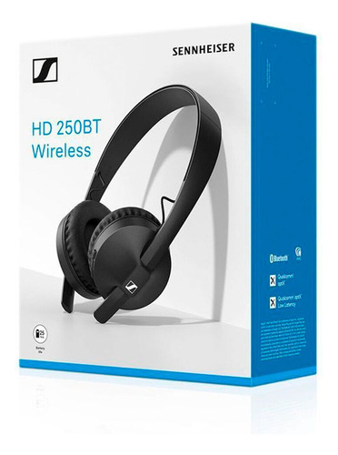 Audifono C/microft Sennheiser Hd 250 Bt Wireless Negro