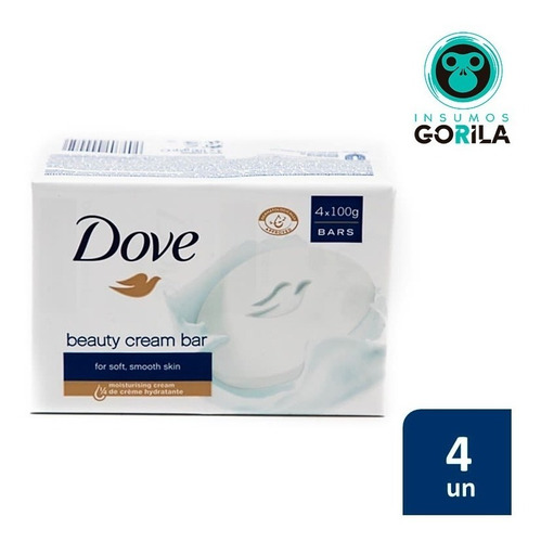 Dove Original Jabón En Barra Blanco 4x100g