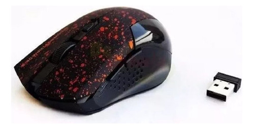 Mouse Tipo Gamer Unitec Ref U-m-905 Color Negro Por Rojo