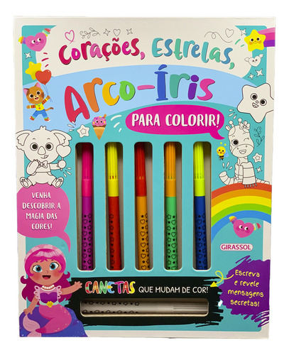 Colored Mania: corazones, estrellas y arcoíris: ¡para colorear con bolígrafos que cambian de color!