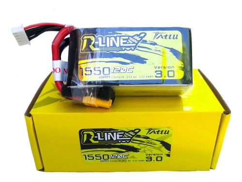 Batería Lipo Tattu R-line  1550 Mah 14.8v 120c 4s  Xt60  