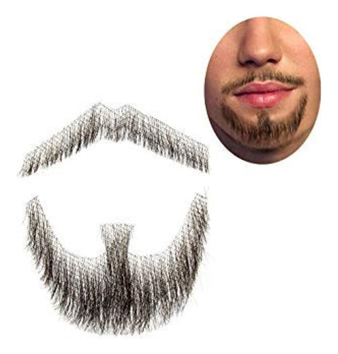 100% Cabello Humano Atado A Mano Para Maquillaje De Barba Pa