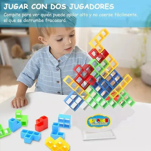 Nuevo 48pcs Tetris Tower Balance Game Con Bolsa, Juguetes