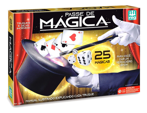 Jogo Kit Passe De Magicas Infantil Da Nig Brinquedos 1300