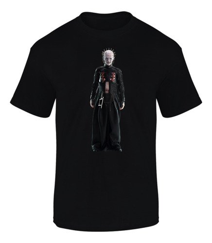 Camiseta Manga Hellraiser Movie Series Black Terror