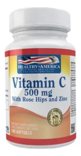 Vitamina C 500mg Rose Hips 100 