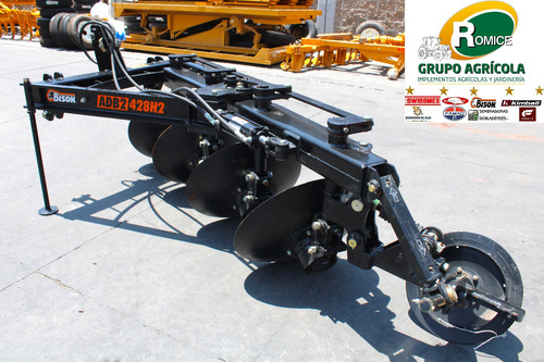 Arado Agricola P/ Tractor 4 Discos Hidraulico Marca Bison