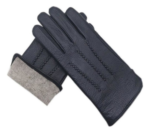 Guantes De Piel De Ciervo Para Hombre, De Invierno