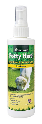 Naturvet Potty Here Training Aid Spray Cachorros Y Perr...