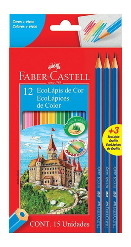 Lápis De Cor 12 Cores Faber-castell
