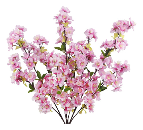 3 Ramas De Flores De Cerezo Para Jarrón Con Tallos Largos Fl