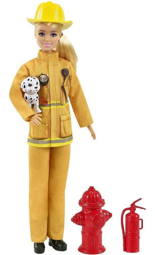 Boneca Barbie Profissões Deluxe - Bombeira - Mattel - Full