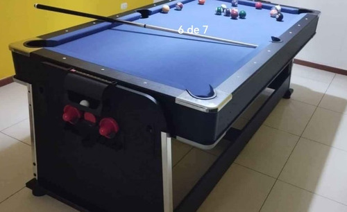 Mesa Billar Multifuncional 4 En 1: Hockey, Pingpong, Comedor (Usado)