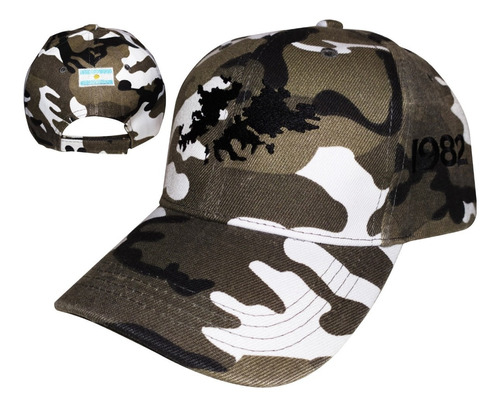 Gorra Islas Malvinas Argentinas Camuflada Gris/negro/blanco