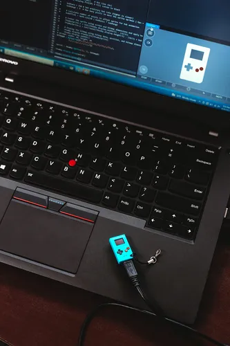 Tinycircuits Thumby (gris), Consola De Juegos Pequea, Llaver