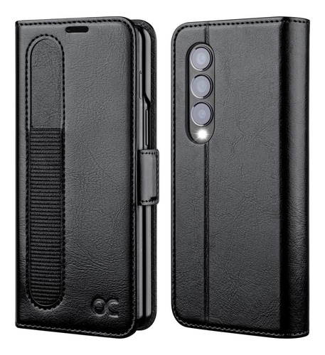 Funda Ocase Con Porta Pluma Para Galaxy Z Fold 4 Black