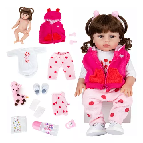 Bebe Reborn Girafinha Boneca Silicone 100% Mercado Livre Lol