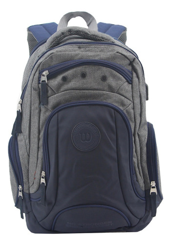 Mochila Wilson 65.11084 color azul oscuro diseño lisa 35L