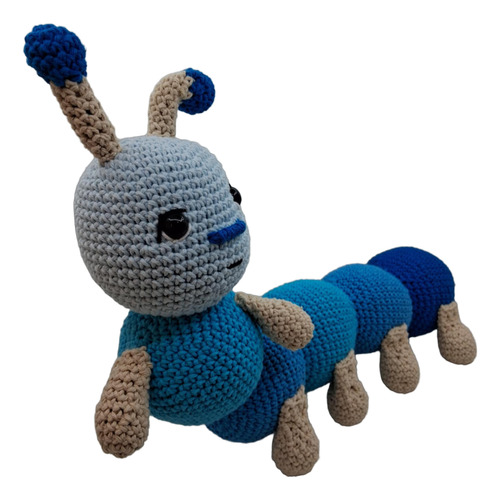 Muñeco Amigurumi Gusano Oruga Crochet Hecho A Mano