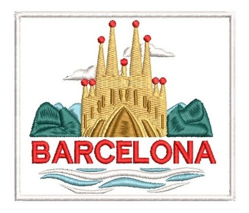 Patch Bordado Termocolante  - Barcelona - Sagrada Família