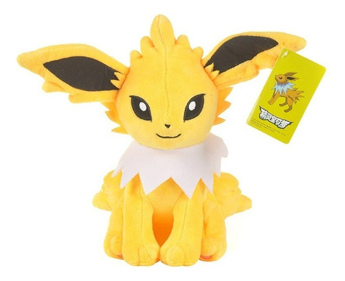 Peluche Jolteon Evolution Eevee para Nintendo Pokémon, tamaño mediano
