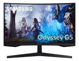 Monitor 27'' Curvo Samsung Odyssey G5 Qhd 165hz 1ms Gamer Pc