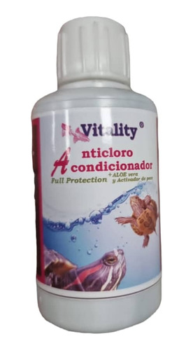 Anticloro Acondicionador Peces Y Tortugas Vitality 125cc