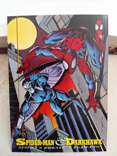 Estampa Marvel Cards 1994 Número 96 Spiderman And Darkhawk