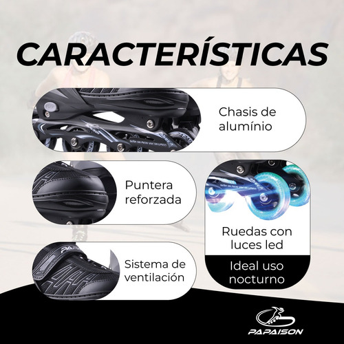 Patines Profesionales Aluminio Extensibles Incluye Bolsa