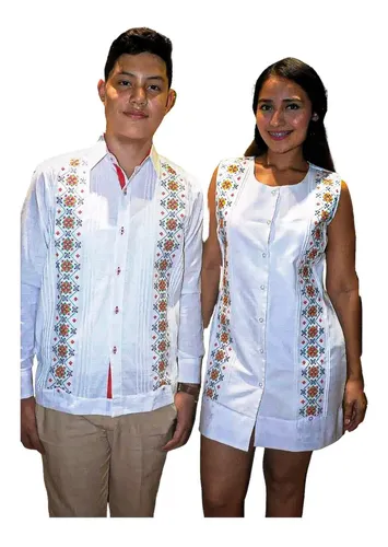 moco cáscara Barbero Vestidos Estilo Guayabera | MercadoLibre 📦