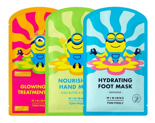 Tonymoly X Minions Máscara De Mano, Máscara De Pie, Máscara