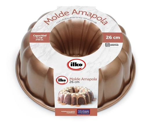 Imagen 4 de 10 de Set Kit Repostero Ilko Espátulas + Molde Amapola 26cm Antiad