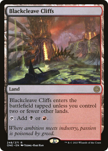 Blackcleave Cliffs [phyrexia: All Will Be One]