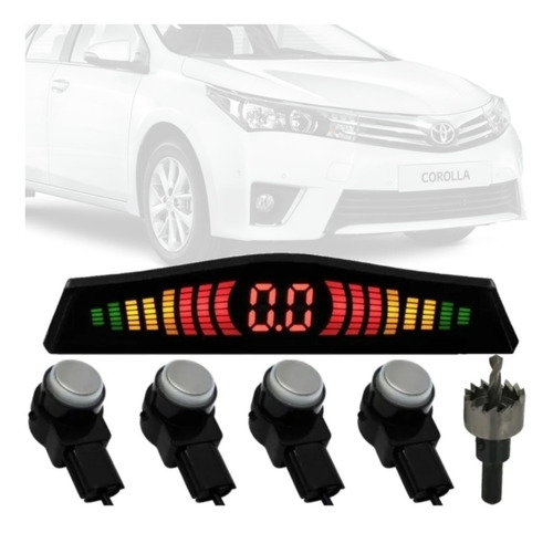 Sensor De Estacionamento Prata Oem Toyota Corolla Altis