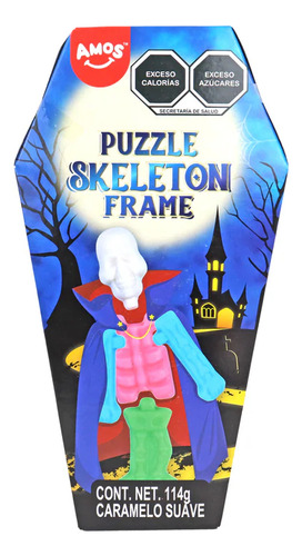 Gomitas Partes Del Cuerpo Para Armar Un Esqueleto Puzzle Skeleton Frame Halloween Amos 114g