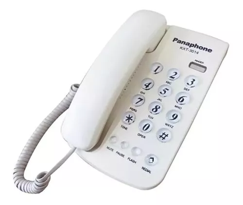 Teléfono Fijo De Mesa Pared Panaphone Kxt-3014 Calidad Mute