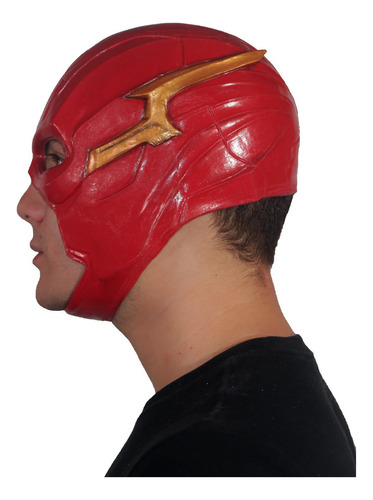 Máscara Flash Superhéroe Dc Comics Licencia Color Rojo