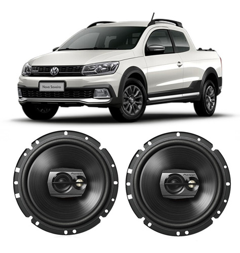 Auto Falante Vw Saveiro G7 2017 A 2021 Pioneer 100w Rms