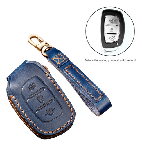 Funda De Llaves Azul For Hyundai Ix35 B Style